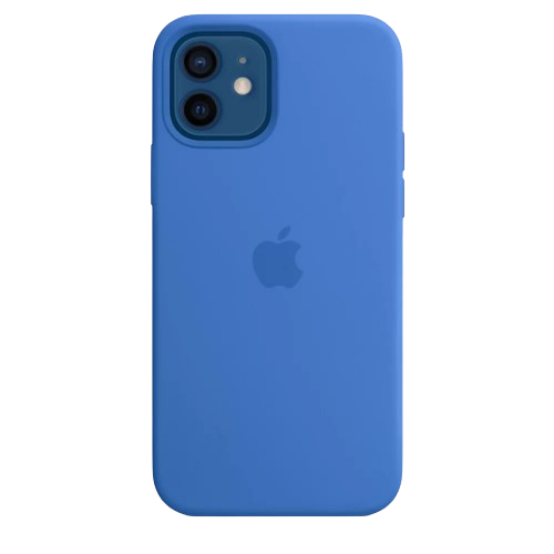 Чохол Apple silicone case with MagSafe для iPhone 12/12 Pro (Original Quality) Capri Blue